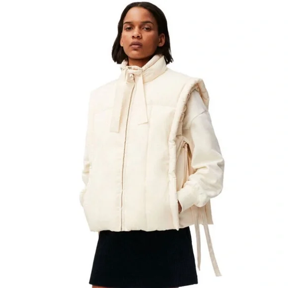 GANNI ダウンベスト ブラック（黒）系 Ganni(ガニー) ダウンベスト(レディース